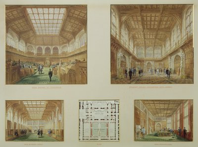 Nueva Cámara de los Comunes, Palacio de Westminster, 1868 de Edward M. Barry