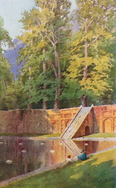 Una terraza del Nishat Bagh de Edward Mary Joseph Molyneux
