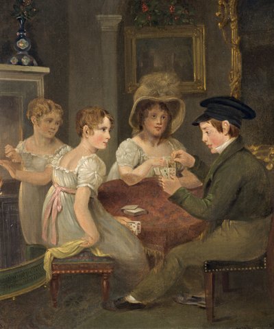 La Sra. Sarah Cornock y sus tres hijos, c.1810 de Edward Matthew Pearce