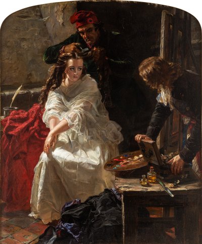 Charlotte Corday en la prisión de la Conciergerie, 1862 de Edward Matthew Ward