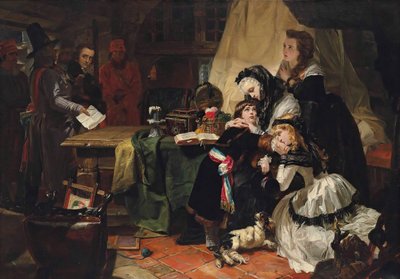 La última despedida de María Antonieta y su hijo, 1856 de Edward Matthew Ward