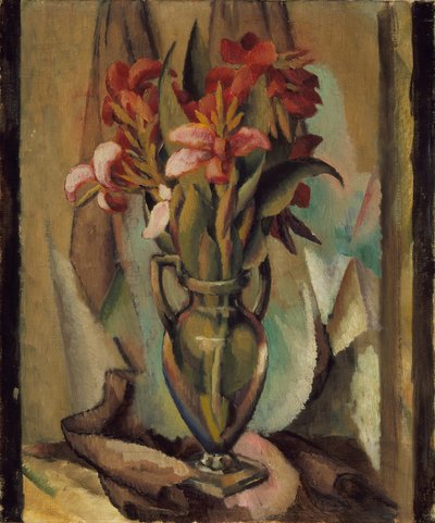 Flores en un jarrón con asa, 1919-22 de Edward Middleton Manigault