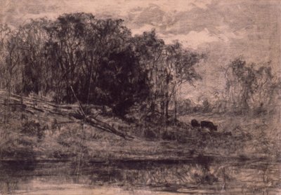 Vacas en el bosque de Edward Mitchell Bannister