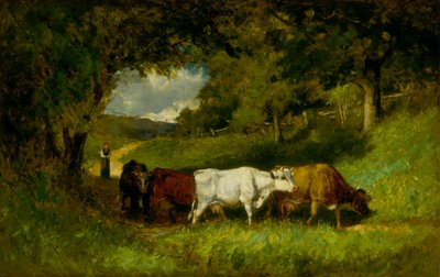 Llevando las vacas a casa, 1881 de Edward Mitchell Bannister