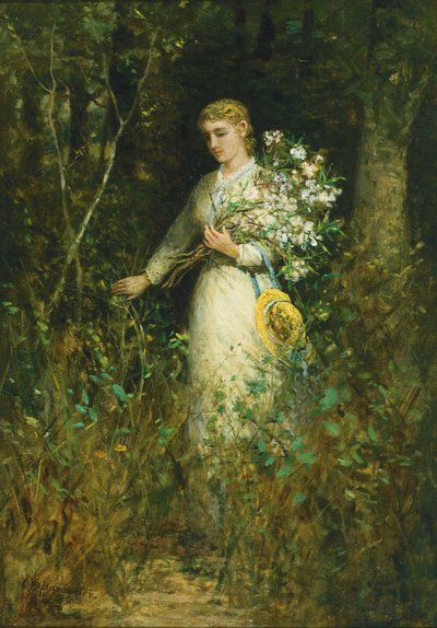Dama con ramo de Edward Mitchell Bannister