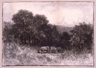 Paisaje con tres vacas de Edward Mitchell Bannister
