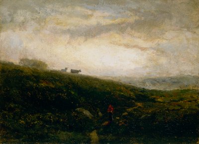 Sin título, vacas descendiendo la colina de Edward Mitchell Bannister