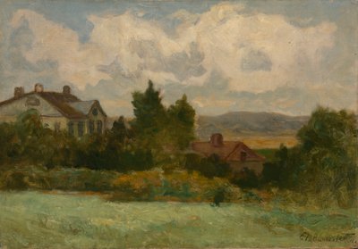 Casas y Árboles sin Título, 1898 de Edward Mitchell Bannister
