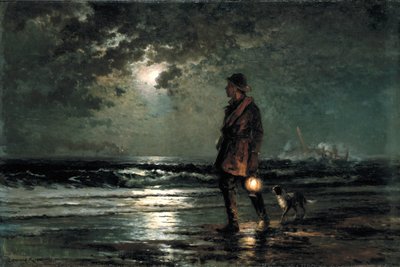 Patrulla de salvamento, ca. 1893 de Edward Moran