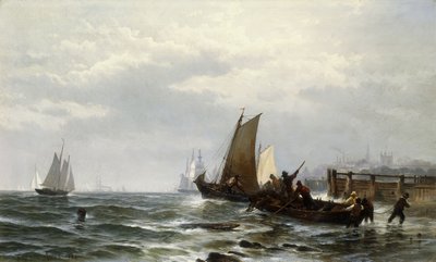 Newcastle en el Delaware, 1872 de Edward Moran