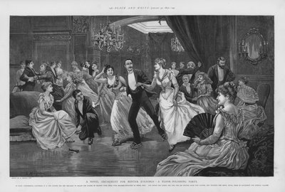Una nueva diversión para las noches de invierno - una fiesta de pulido de suelos de Edward Morant Cox