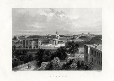 Lucknow, ciudad capital del estado de Uttar Pradesh, India, siglo XIX de Edward Paxman Brandard