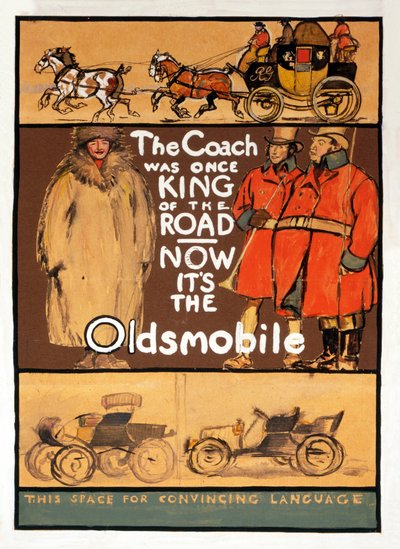 Anuncio de Oldsmobile, pub. 1910 de Edward Penfield