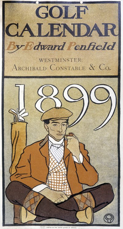 Calendario: "Calendario de Golf" por Edward Penfield de Edward Penfield