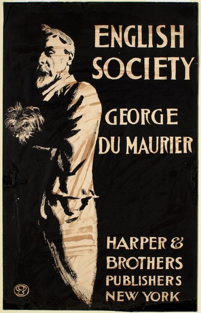 Sociedad inglesa, de George du Maurier, Harper & Brothers, editores de Edward Penfield
