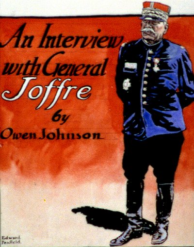 General Joffre (1852-1931), comandante militar francés. Edward Penfield (1866-1925) artista e ilustrador estadounidense. Portada de la revista 