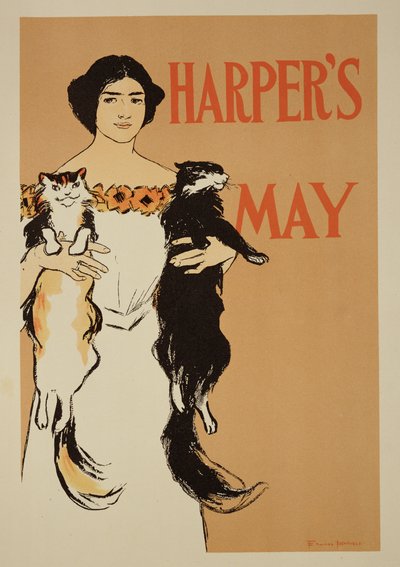 Reproducción de un cartel publicitario del número de mayo de 