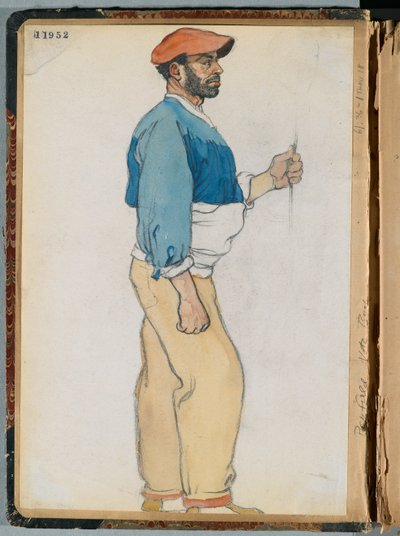 Boceto de un hombre español, 1906 de Edward Penfield