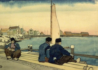 A la espera del viento y la marea de Edward Penfield