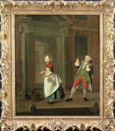 Una escena de "Descripción de una lluvia en la ciudad" de Jonathan Swift de Edward Penny