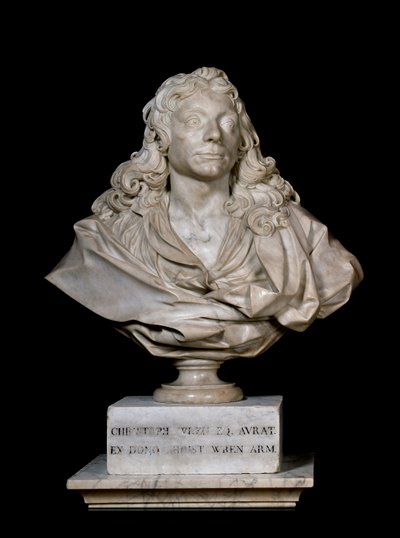 Busto retrato de Sir Christopher Wren de Edward Pierce