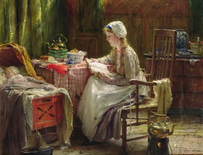 Maternidad (óleo sobre lienzo) de Edward Portielje