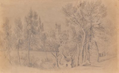Paisaje con iglesia de Edward Pretty
