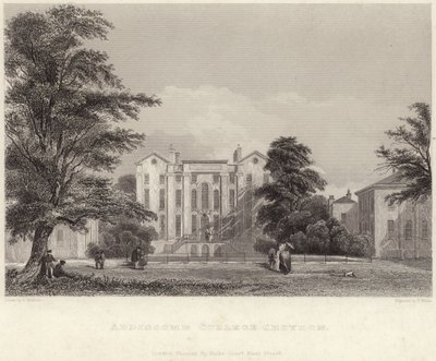 Addiscombe College en Croydon (grabado) de Edward Pritchett