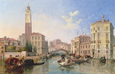 Gran Canal: San Geremia y la entrada al Canneregio de Edward Pritchett