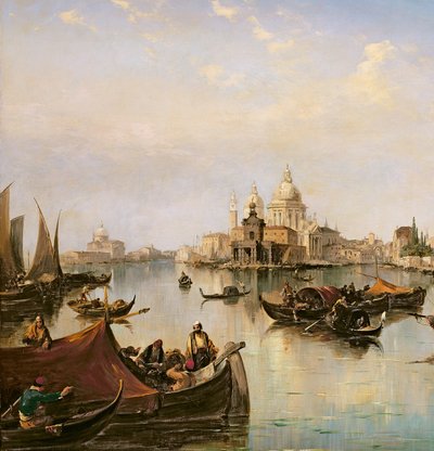 El Bacino di San Marco, mirando hacia la desembocadura del Gran Canal (detalle de 35342) de Edward Pritchett
