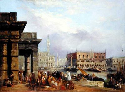 Vista de Venecia (óleo sobre lienzo) de Edward Pritchett