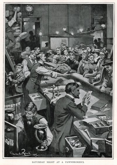 Sábado por la noche en una casa de empeños de Edward R. King
