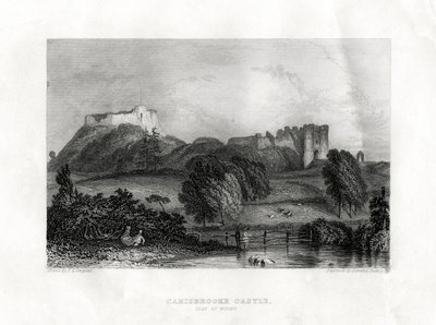 Castillo de Carisbrooke, Newport, Isla de Wight, 1860 de Edward Radclyffe