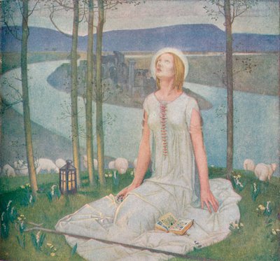 La infancia de Juana de Arco, c. 1918, 1919 de Edward Reginald Frampton