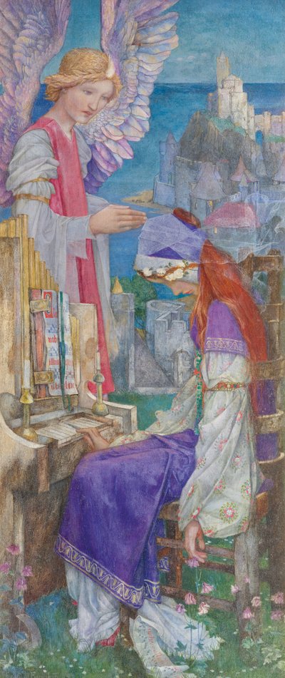 Santa Cecilia (óleo sobre lienzo) de Edward Reginald Frampton