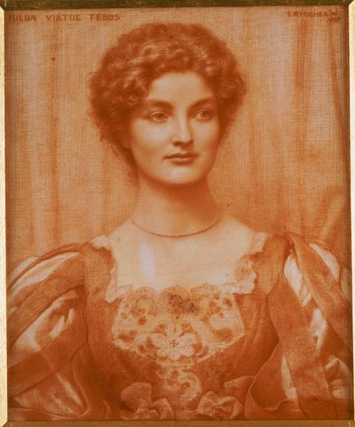 Retrato de Hilda Virtue Tebbs de Edward Robert Hughes