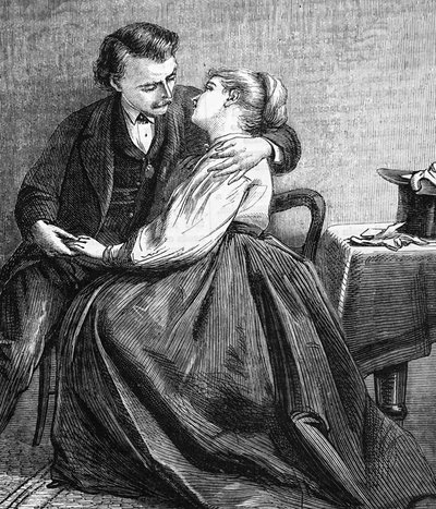La aceptación de una propuesta de matrimonio de Edward Robert Hughes