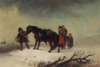 Escena de nieve de Edward Robert Smythe
