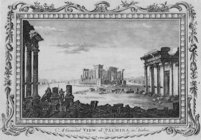 Vista general de Palmira en Arabia, c1770 de Edward Rooker