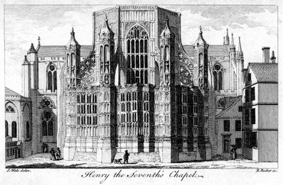 Capilla de Enrique VII, Abadía de Westminster, Londres, siglo XVIII de Edward Rooker