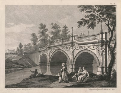 Perspectiva del puente de Sión de Edward Rooker