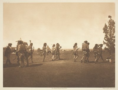 Ceremonia de Medicina Arikara - Danza de la Fraternidad de Edward S. Curtis