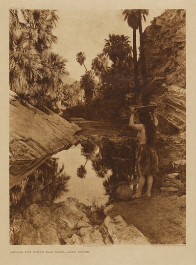 Antes de la llegada del hombre blanco - Palm Canon de Edward S. Curtis