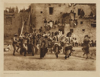 Baile del Búfalo en Hano de Edward S. Curtis