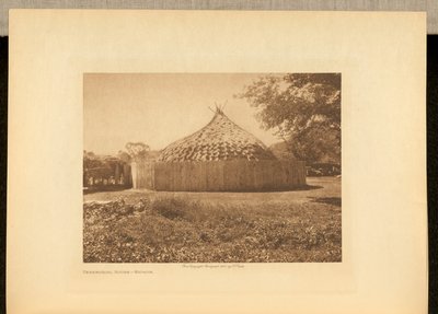 Casa ceremonial - Wichita de Edward S. Curtis