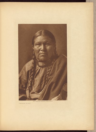 Mujer Cheyenne de Edward S. Curtis