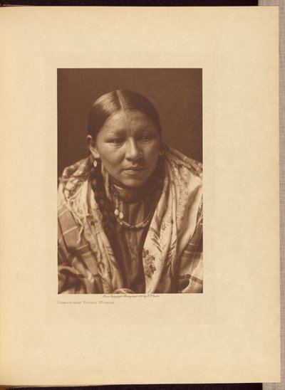 Joven Cheyenne de Edward S. Curtis