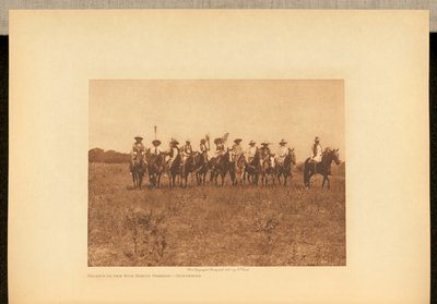 Desfile de danza de los Jefes en el Sol - Cheyenne de Edward S. Curtis