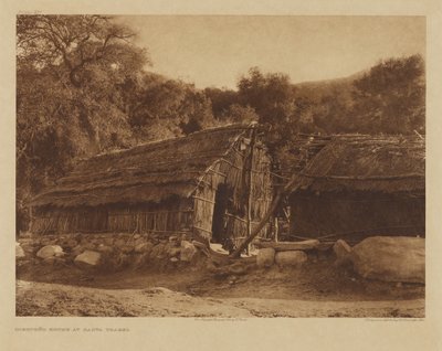 Diegueño House at Santa Ysabel de Edward S. Curtis