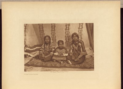 En la logia - Piegan de Edward S. Curtis